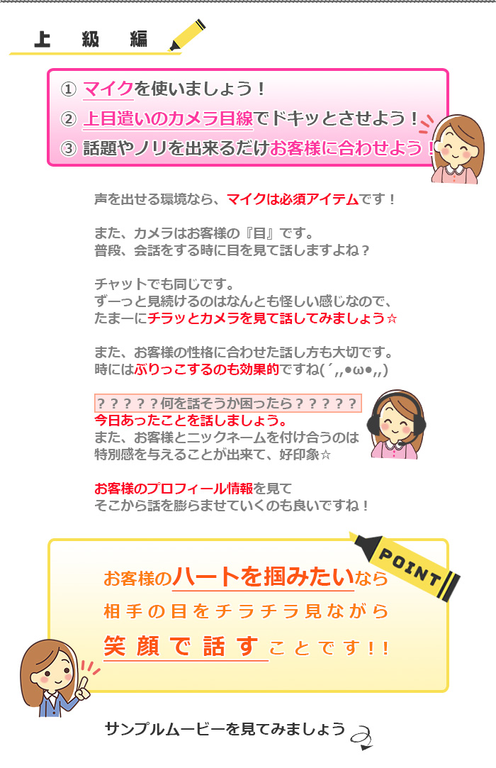 チャットの進め方上級編